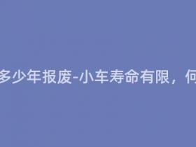 营运的小车多少年报废-小车寿命有限,何时应报废?