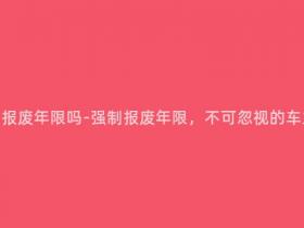 营运汽车强制报废年限吗-强制报废年限,不可忽视的车主及环保责任