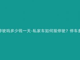 私家车可以报停驶吗多少钱一天-私家车如何报停驶?停车费用一天多少?