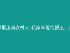 私家车可以报废吗农村人-私家车能否报废,农村人需知