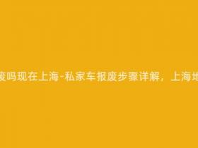 私家车可以报废吗现在上海-私家车报废步骤详解,上海地区政策解读!