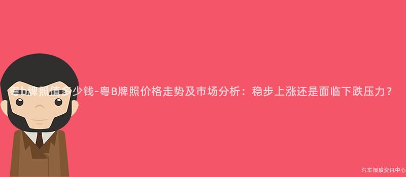 粤b牌照值多少钱-粤B牌照价格走势及市场分析：稳步上涨还是面临下跌压力？