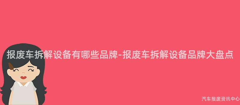 报废车拆解设备有哪些品牌-报废车拆解设备品牌大盘点