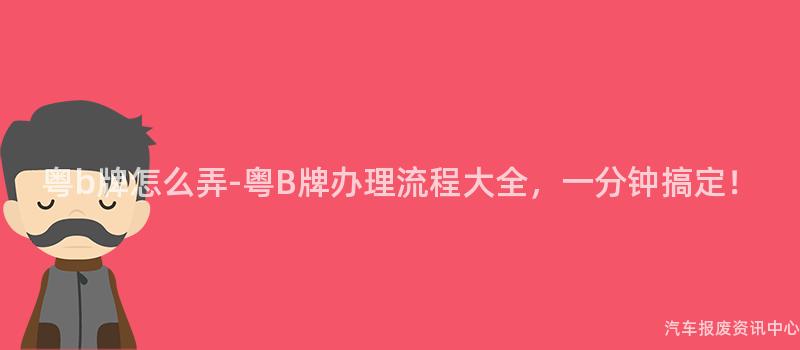 粤b牌怎么弄-粤B牌办理流程大全，一分钟搞定！