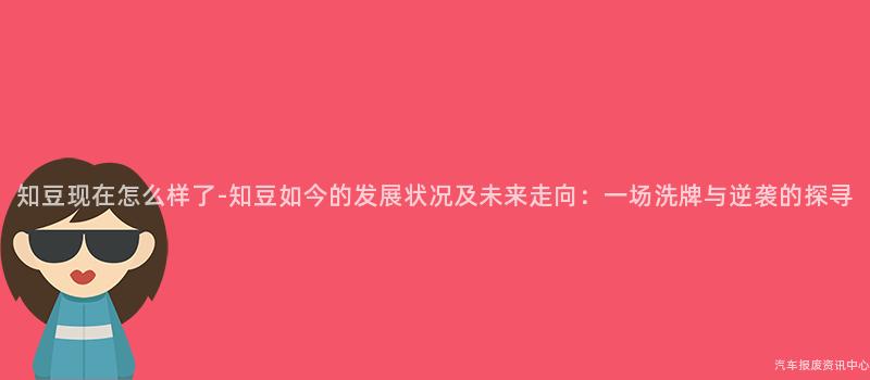 知豆现在怎么样了-知豆如今的发展状况及未来走向：一场洗牌与逆袭的探寻