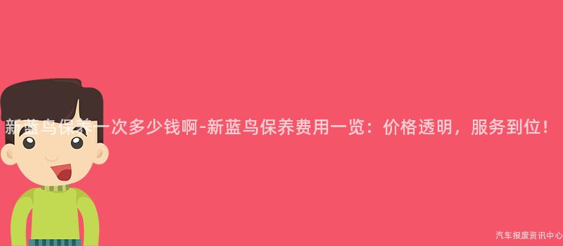 新蓝鸟保养一次多少钱啊-新蓝鸟保养费用一览：价格透明，服务到位！