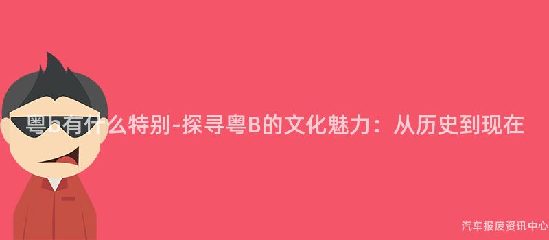 粤b有什么特别-探寻粤B的文化魅力：从历史到现在