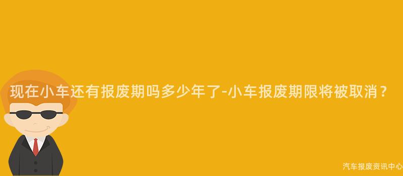 现在小车还有报废期吗多少年了-小车报废期限将被取消？