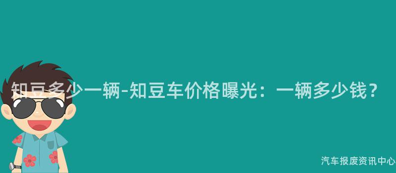 知豆多少一辆-知豆车价格曝光：一辆多少钱？