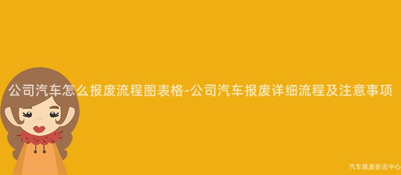 公司汽车怎么报废流程图表格-公司汽车报废详细流程及注意事项
