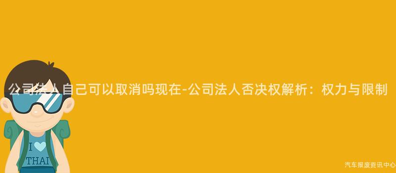 公司法人自己可以取消吗现在-公司法人否决权解析：权力与限制