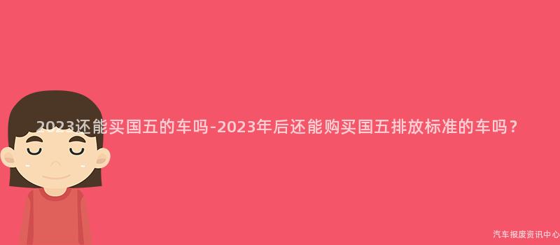2023还能买国五的车吗-2023年后还能购买国五排放标准的车吗？