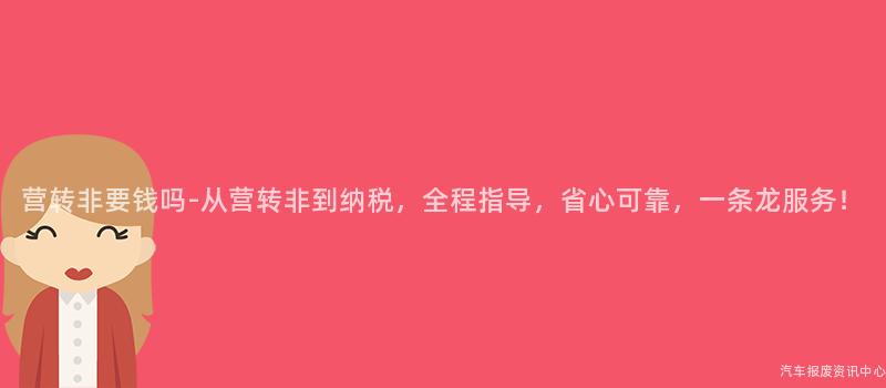 营转非要钱吗-从营转非到纳税，全程指导，省心可靠，一条龙服务！