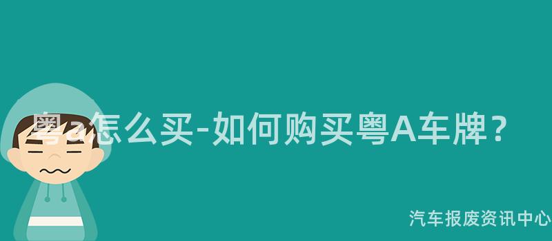 粤a怎么买-如何购买粤A车牌？