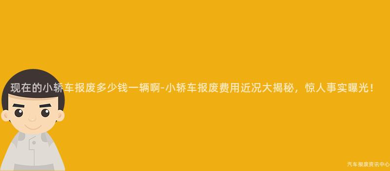 现在的小轿车报废多少钱一辆啊-小轿车报废费用近况大揭秘，惊人事实曝光！
