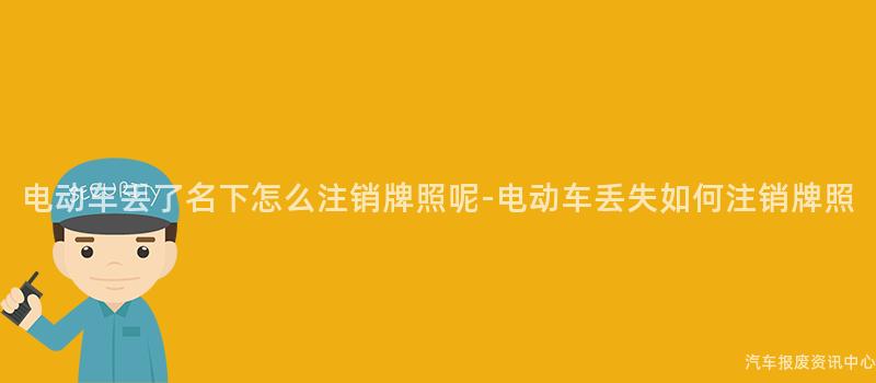 电动车丢了名下怎么注销牌照呢-电动车丢失如何注销牌照