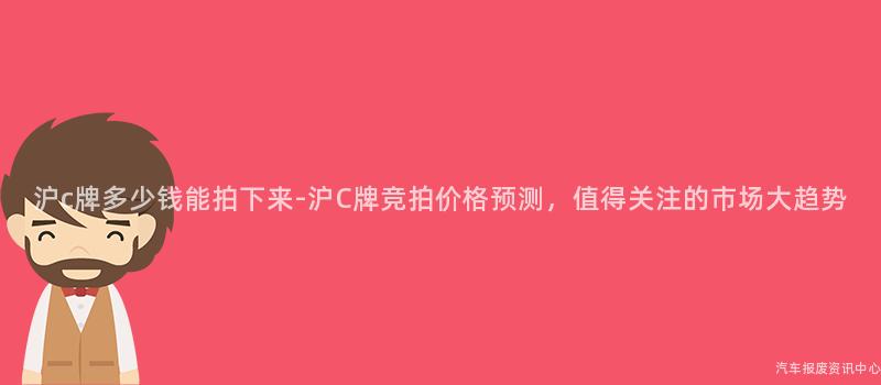 沪c牌多少钱能拍下来-沪C牌竞拍价格预测，值得关注的市场大趋势