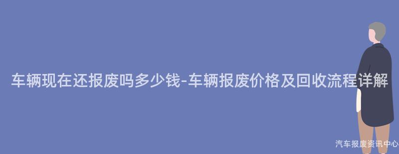 车辆现在还报废吗多少钱-车辆报废价格及回收流程详解