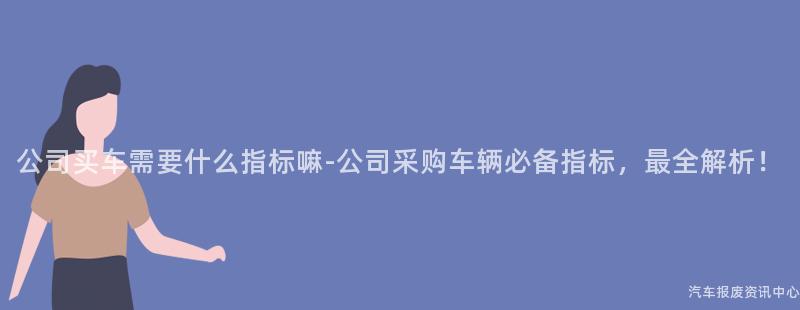 公司买车需要什么指标嘛-公司采购车辆必备指标，最全解析！