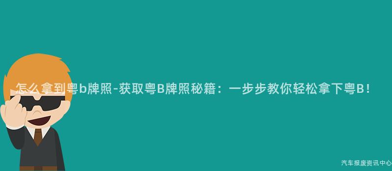 怎么拿到粤b牌照-获取粤B牌照秘籍：一步步教你轻松拿下粤B！