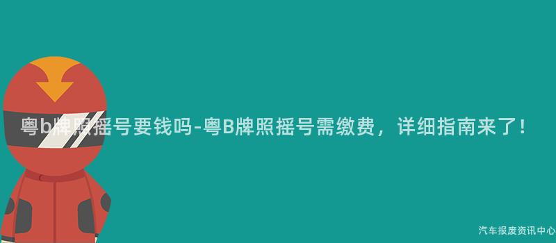 粤b牌照摇号要钱吗-粤B牌照摇号需缴费，详细指南来了！