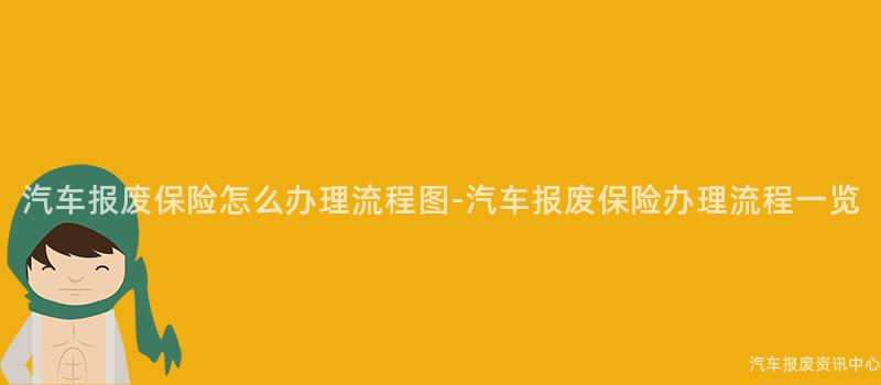 汽车报废保险怎么办理流程图-汽车报废保险办理流程一览