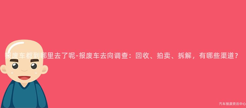 报废车都到哪里去了呢-报废车去向调查：回收、拍卖、拆解，有哪些渠道？