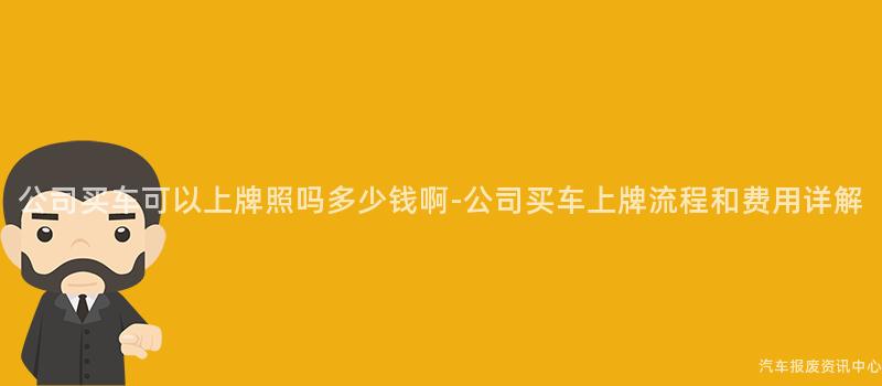 公司买车可以上牌照吗多少钱啊-公司买车上牌流程和费用详解