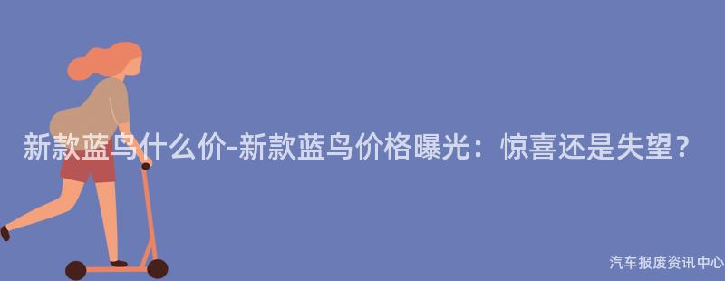 新款蓝鸟什么价-新款蓝鸟价格曝光：惊喜还是失望？