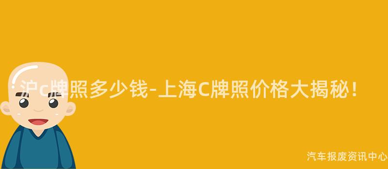 沪c牌照多少钱-上海C牌照价格大揭秘！