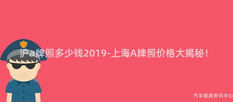 沪a牌照多少钱2019-上海A牌照价格大揭秘！