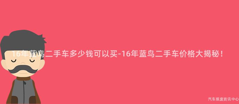 16年蓝鸟二手车多少钱可以买-16年蓝鸟二手车价格大揭秘！