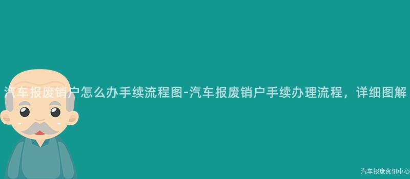 汽车报废销户怎么办手续流程图-汽车报废销户手续办理流程，详细图解