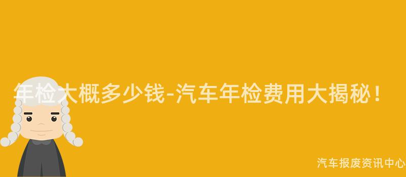 年检大概多少钱-汽车年检费用大揭秘！