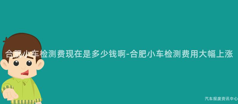 合肥小车检测费现在是多少钱啊-合肥小车检测费用大幅上涨