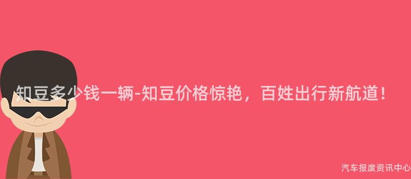 知豆多少钱一辆-知豆价格惊艳，百姓出行新航道！