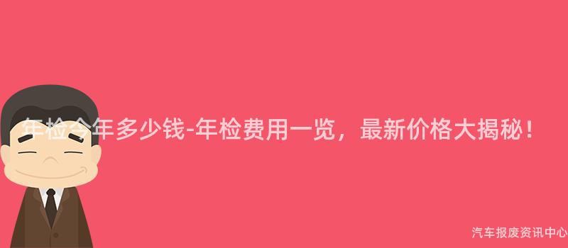 年检今年多少钱-年检费用一览，最新价格大揭秘！