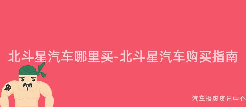 北斗星汽车哪里买-北斗星汽车购买指南