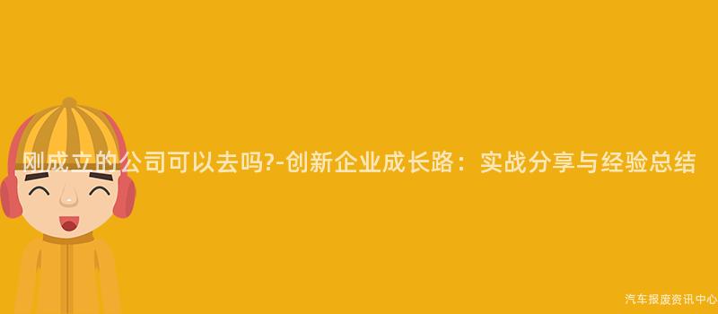 刚成立的公司可以去吗?-创新企业成长路：实战分享与经验总结