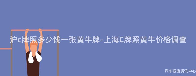 沪c牌照多少钱一张黄牛牌-上海C牌照黄牛价格调查