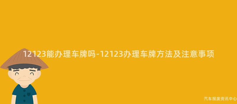 12123能办理车牌吗-12123办理车牌方法及注意事项