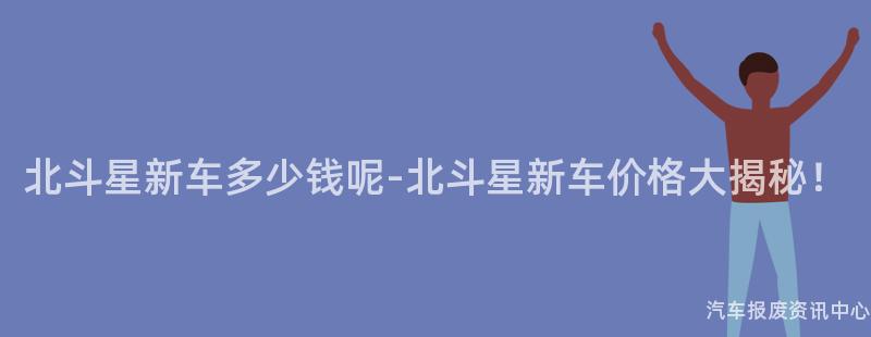 北斗星新车多少钱呢-北斗星新车价格大揭秘！