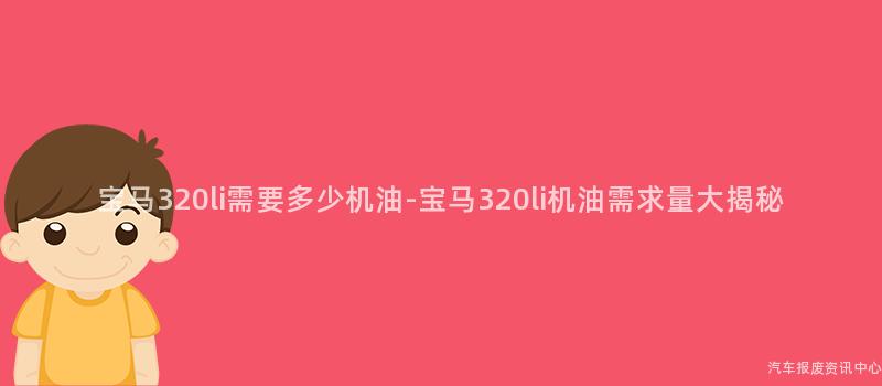 宝马320li需要多少机油-宝马320li机油需求量大揭秘