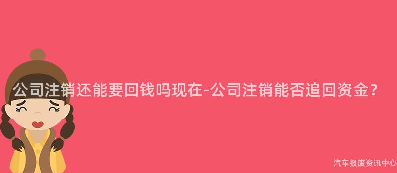 公司注销还能要回钱吗现在-公司注销能否追回资金？
