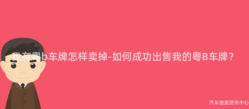 我有粤b车牌怎样卖掉-如何成功出售我的粤B车牌？