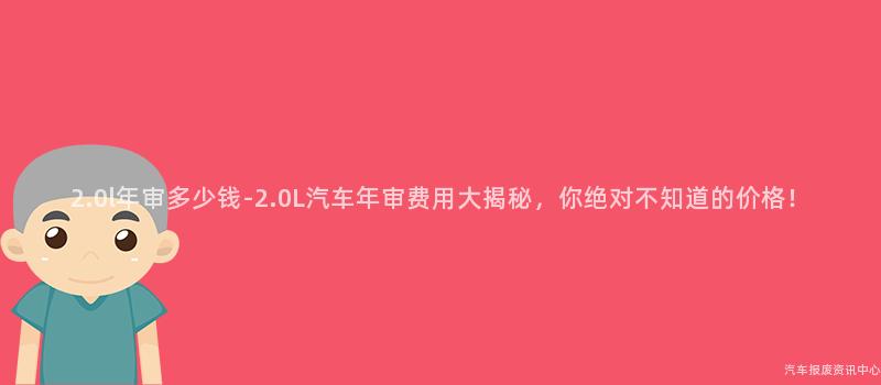 2.0l年审多少钱-2.0L汽车年审费用大揭秘，你绝对不知道的价格！