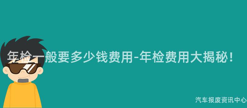 年检一般要多少钱费用-年检费用大揭秘！