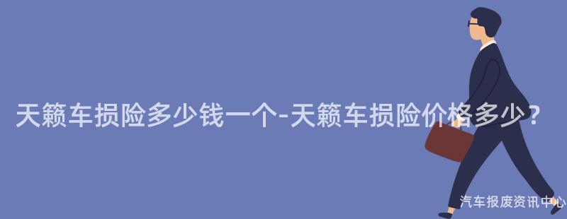 天籁车损险多少钱一个-天籁车损险价格多少？