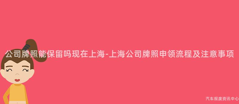 公司牌照能保留吗现在上海-上海公司牌照申领流程及注意事项