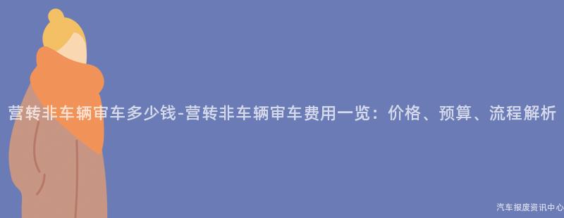 营转非车辆审车多少钱-营转非车辆审车费用一览：价格、预算、流程解析